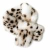 Leopard Print Plush Cap Scarf Set Fluffy Thicken Warm Fisherman Hat  Outdoor Wear