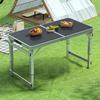 Portable Aluminum Folding Table - Multifunctional Dining, Study, or Outdoor Use