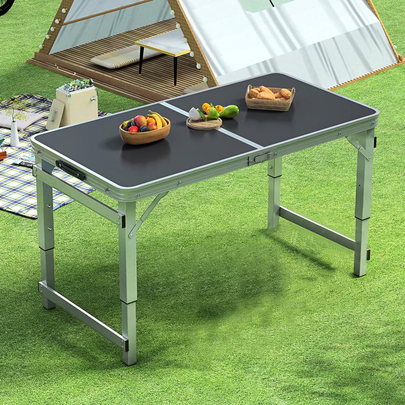 Portable Aluminum Folding Table - Multifunctional Dining, Study, or Outdoor Use
