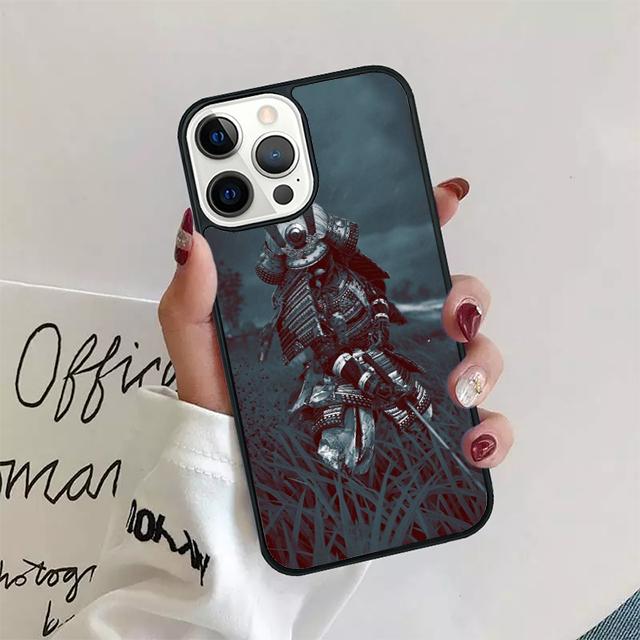 Samurai Krieger Schale Hülle Für iPhone 17 Air 15 16 14 13 12 Pro Max 11 Pro Max Plus Handyhülle Abdeckung