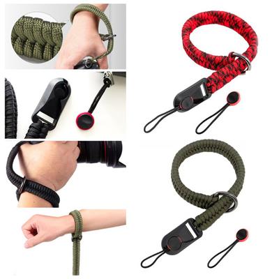 Χειροποίητο Πλεκτό Lanyard Καρπού Κάμερας με Ασφαλέστερο Σύνδεσμο 50Kg Αντοχή Καθολική Εφαρμογή