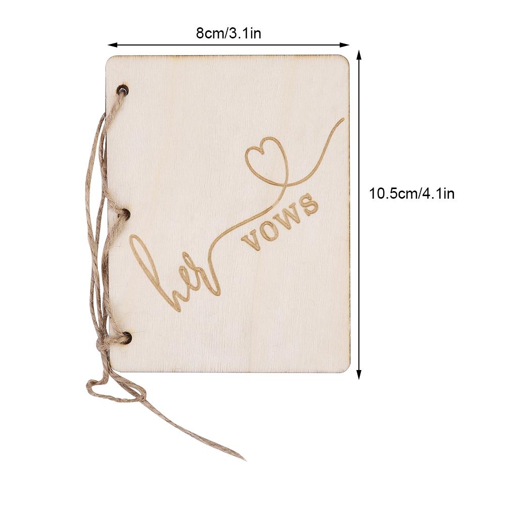 2pcs Wedding Ceremony Party Vow Booklets Oath Book Props Decoration AccessoryType 2