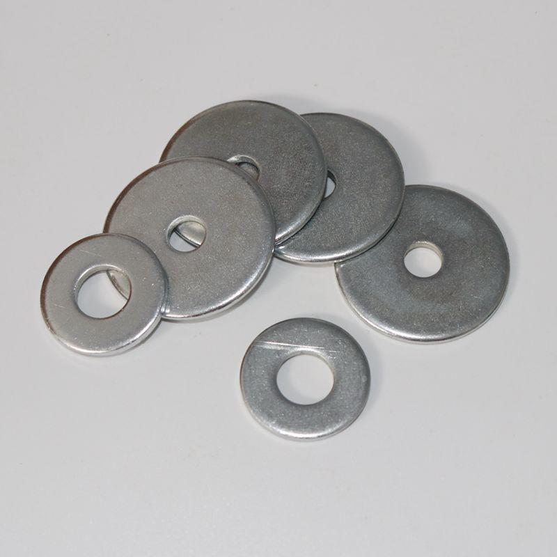 Heavy-Duty Galvanized Flat Washer Set (Sizes M3-M20)