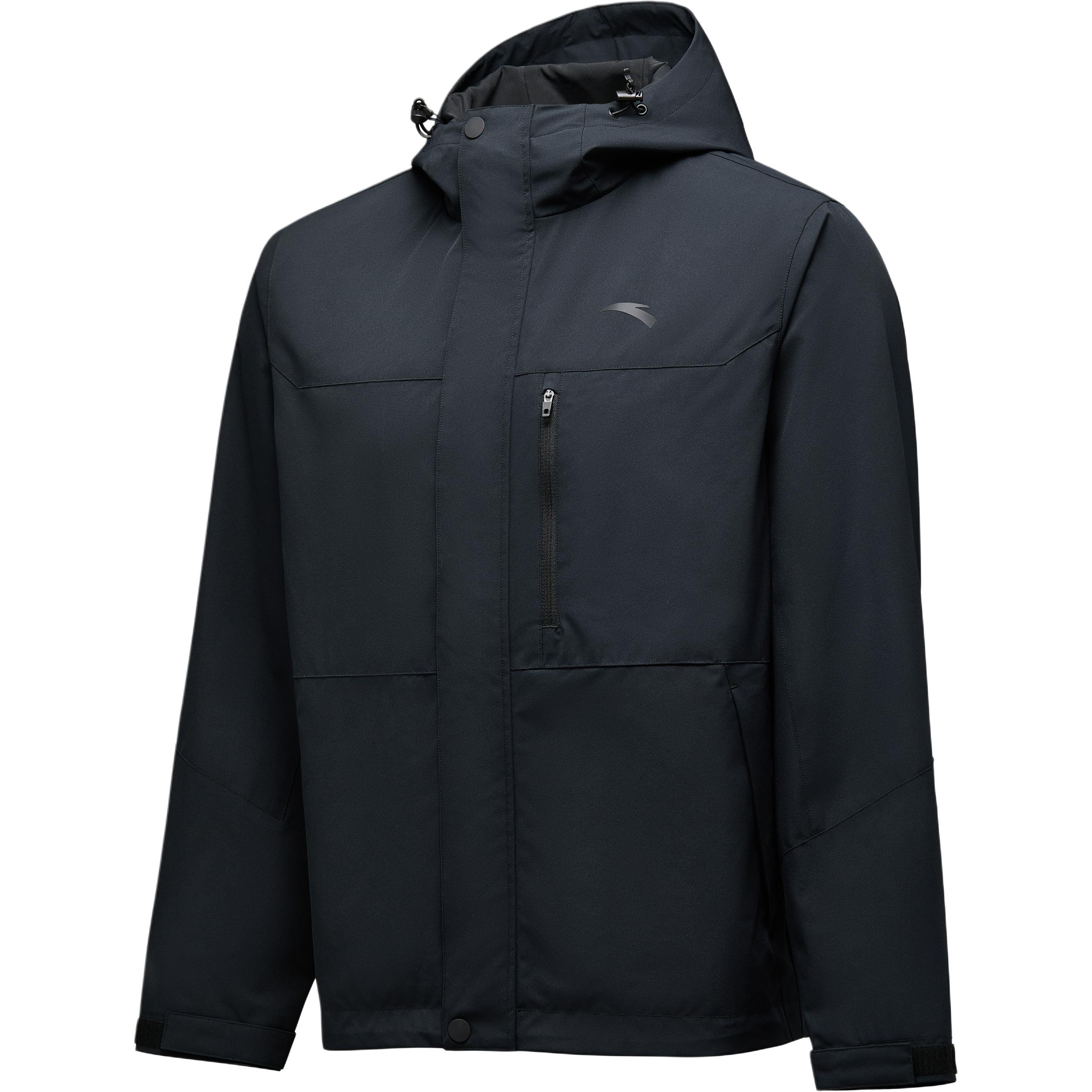 

Anta Plain Woven Hooded Sports Windbreaker Comfortable Long Sleeve Jacket Men outerwear 452430215-3 3XL
