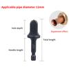 1/5Pcs Tube Pipe Expander Hexagonal Handle Metal Copper Pipe Takeover Tool Air Conditioner Repair Electric Drill Bit Flaring Too