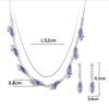 Bridal Suit Jewelry Necklace Stud Earrings Women'S Suit Wedding Evening Dress Elegant Accessories Wedding Accessories Women