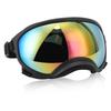 Dog Goggles Anti UV Strong Impact Resistance Adjustable Elastic Large Breed Dog Goggles Pet Sunglasses Red Eyeglass