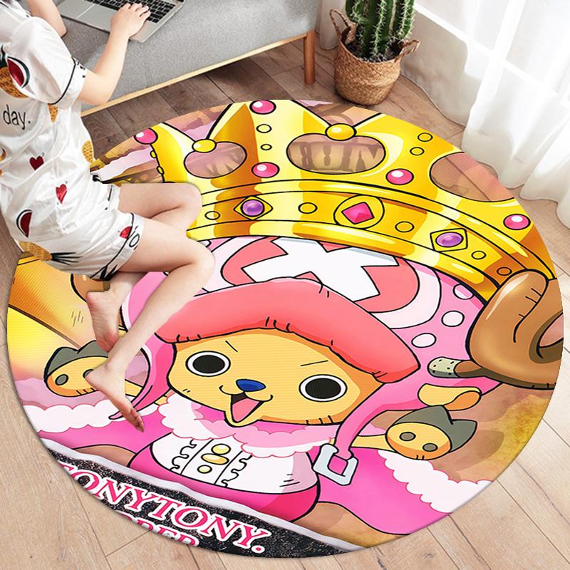 One Piece Tony Tony Chopper Ronde Vloerkleed Tapijt Kleed Voor Woonkamer Slaapkamer Bank Speelkamer Decoratie Antislip Vloermat