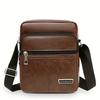 Herren lässige leichte Umhängetasche, Reißverschluss-Schultertasche ist eine klassische Schultertasche mit schlichtem Design