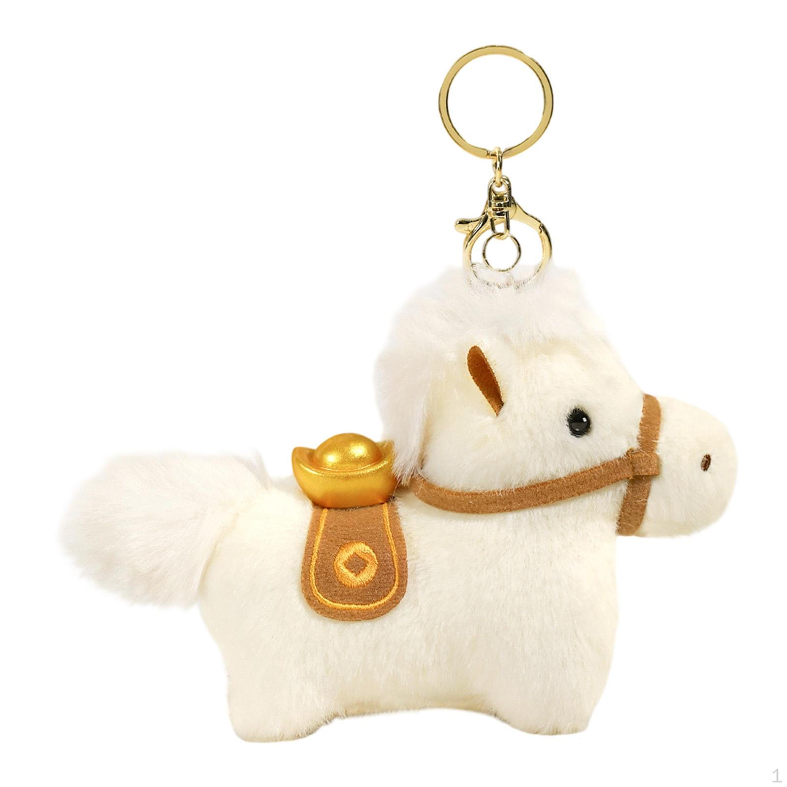 

Horse Charm, Keychain, Bag Gift Idea. Made of Soft Material, for Bags, Backpacks, And Cell White