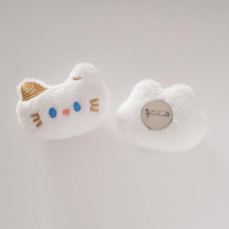 

Plush Blue Eye Cat Coin Purse Cute Women s Zipper Wallet Earphone Storage Bag Keychain Pendant