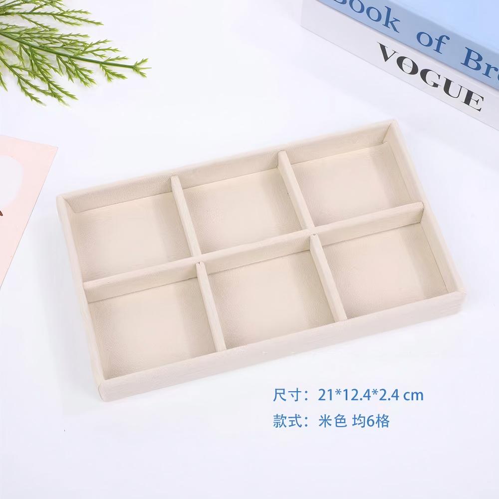 Jewelry Storage Box Earring Ring Necklace Brooch Holder Flannelette Jewelry Display Box Necklace Classification Organizer