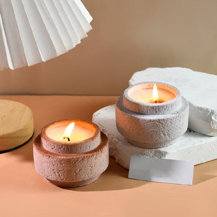 Modern Decorative Moulds Concrete Cylinder Silicone Molds Silicone Candle Cup Mold for Home Making Unique Candle Cups