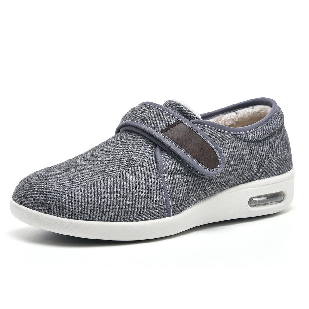 

Осенне-зимние туфли для пожилых людей на липучке, теплая мужская обувь для ходьбы size is domestic