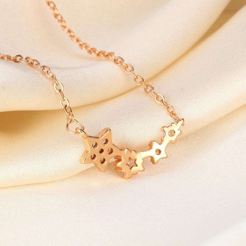 Seiko full diamond star necklace wind sexy Internet celebrity collarbone chain