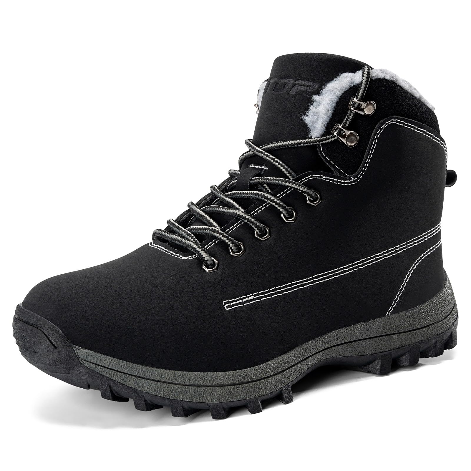 

Ziitop Снег Снег Холодная Погода Треккинг На Открытом Воздухе Пеший Туризм Зимняя Обувь Мужские Ботинки, Обувь с Высоким Голенищем, Обувь, Обувь, Ботинки, Водонепроницаемые, Теплые, Нескользящие, чёрный