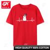 Dabbing Christmas SnowUnisex Heartbeat Ekg Hip Hop TShirts Cosie Graphic Unisex Tops Shirt Cosie TShirts Pure Cotton Top Quality