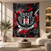 Arazzo Decorativo, Arte da Parete Stampato Beşiktaş FC, Appeso a Parete Leggero per Sfondo Camera da Letto