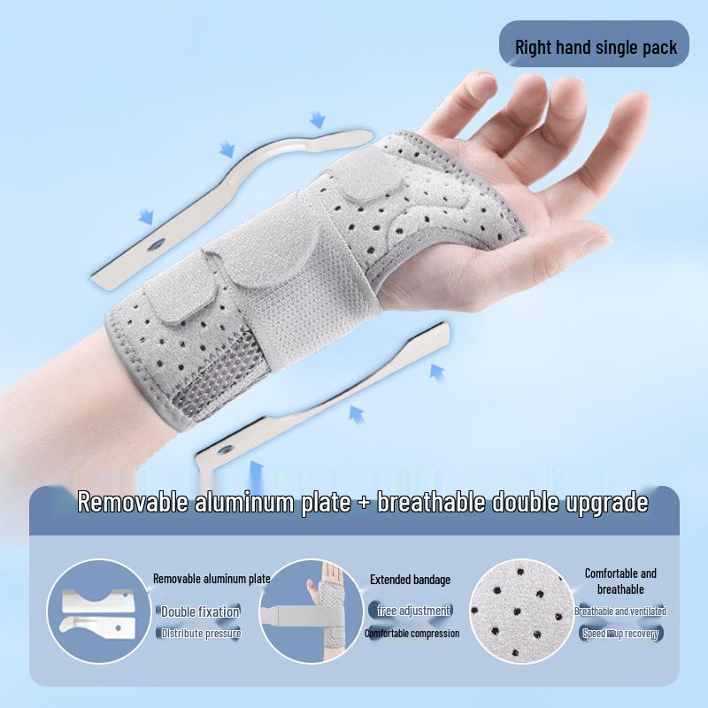 Double Aluminum Plate Wrist Support Brace for Tendon Sheath and Sprain Fixation