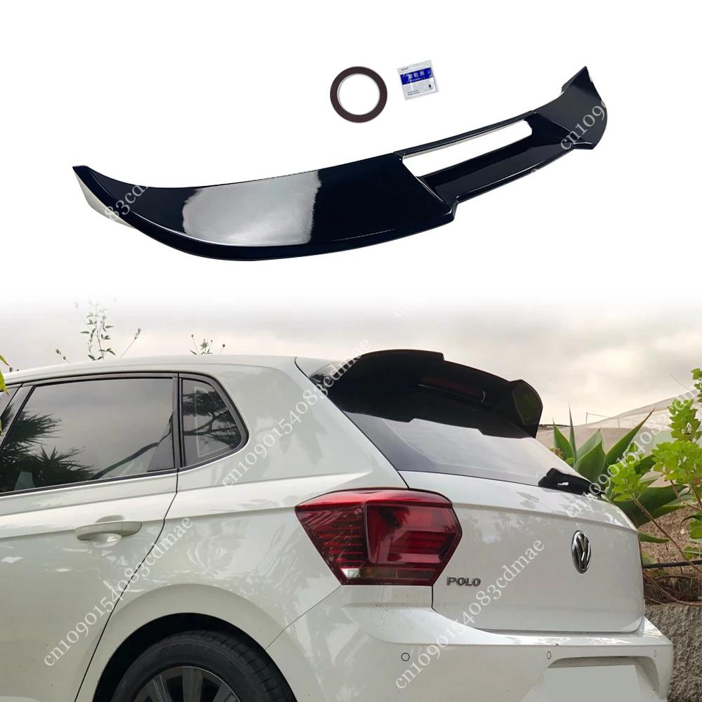 

GTI Style Задний спойлер крыла для Volkswagen Polo 6 MK6 2018-2021 2022 2025 Автомобиль Задняя крыша Окно багажника Крылья Губа Сплиттер Обвесы