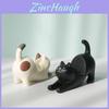 Relaxing Cat Resin Phone Holder With Creative Design For Home Decor And Gift Idea