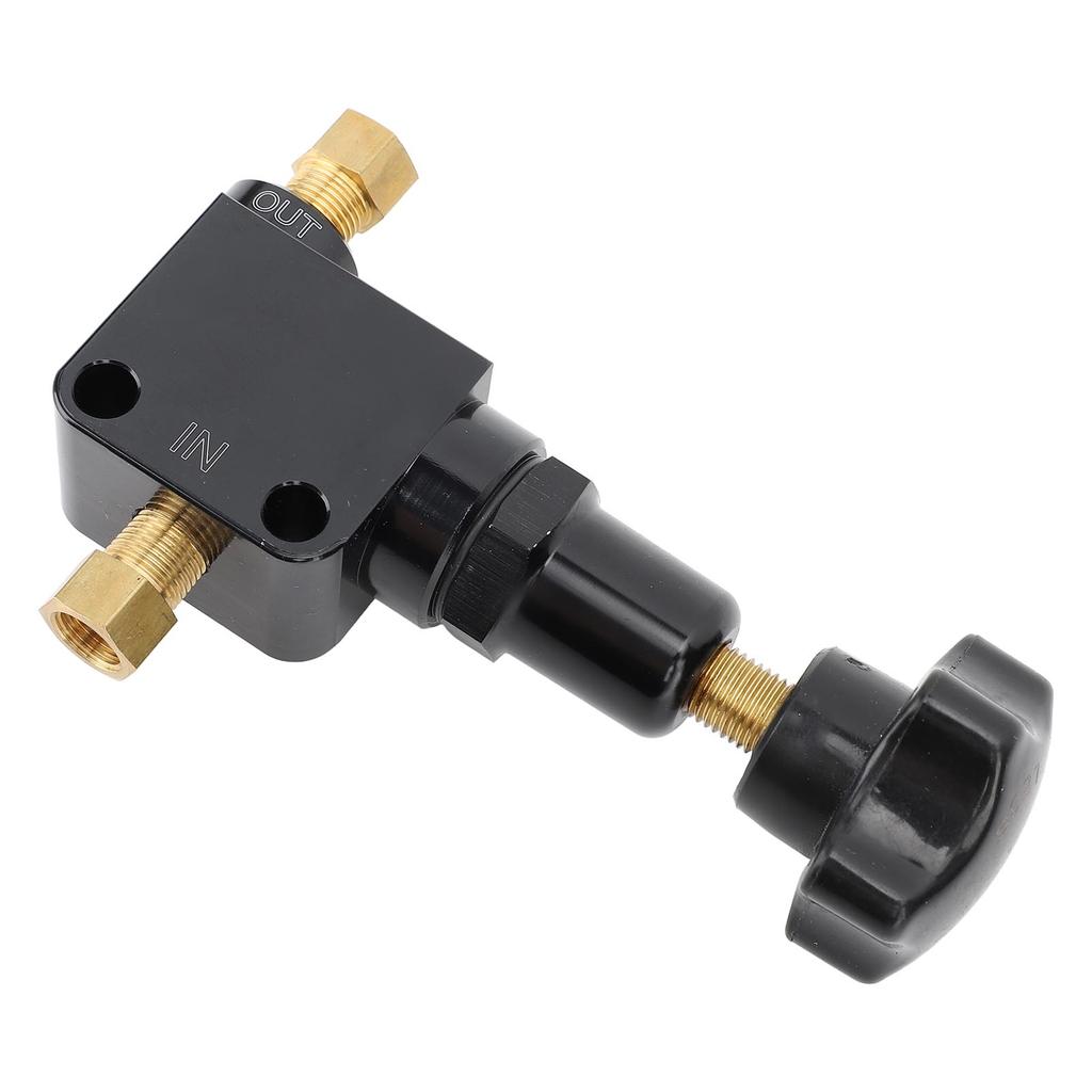 Adjustable Brake Proportioning Valve Knob Style 100‑1000PSI 1 8‑27 NPT Brake Bias Valve Pressure Regulator