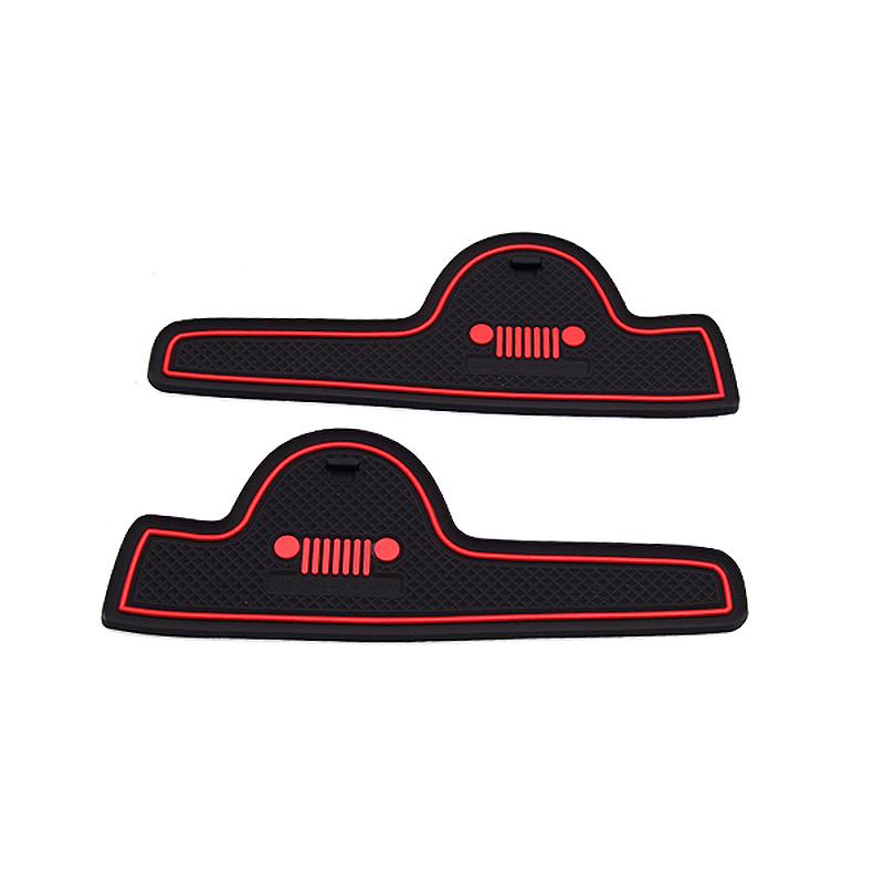 For Jeep Renegade 2015 2016 2017 2018 2019 2020 2024 2024 2024 Anti-Slip Gate Slot Cup Mat Door Non-Slip Pad Coaster Accessories