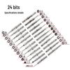 25-in-1 Multi-Functional Screwdriver Set with Leather Case and Bits for Phone, Computer, Laptop Repair