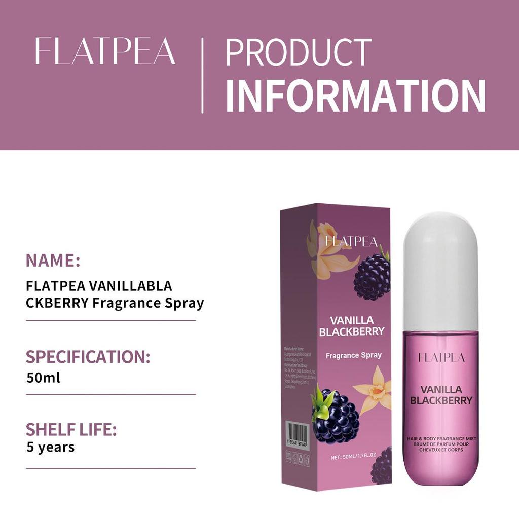Vanilla Blackberry Hair Mist: Long-lasting Floral Fruity Fragrance Perfume