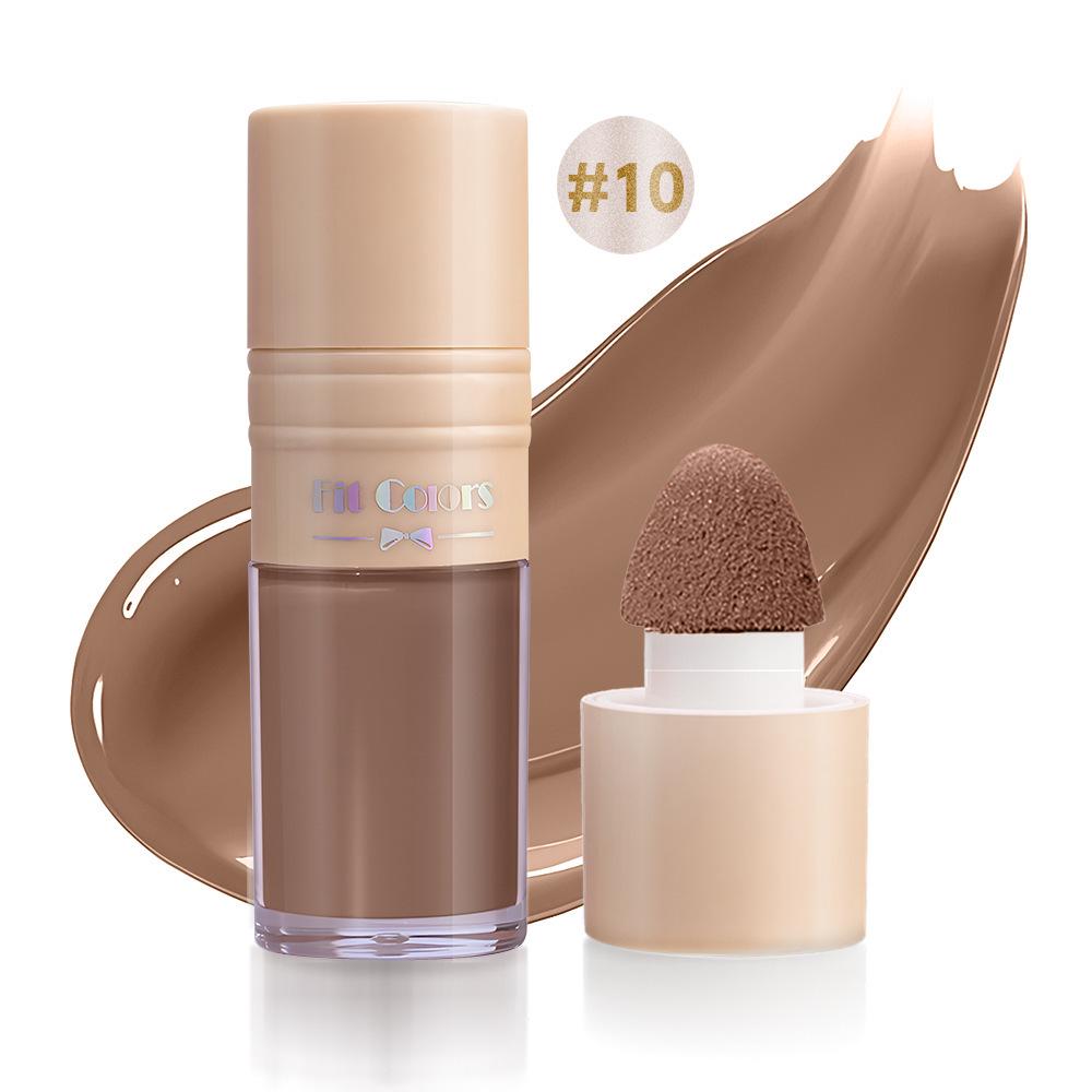 Fit Colors 3D Liquid Highlighter & Contour Blush - Matte & Pearlescent Multifunctional Makeup Brightener.