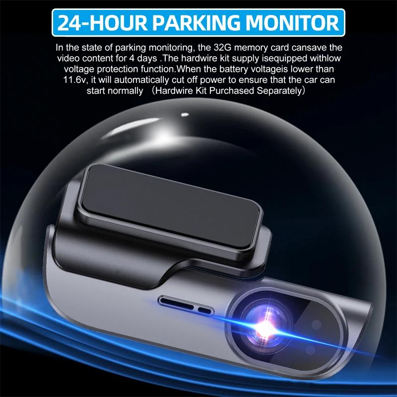 HAOGU 4K Car Dash Camera UHD Recording Car DVR Night Vision Video Recorder DashCam With GPS Wi-Fi Support Black Box 24H Parking