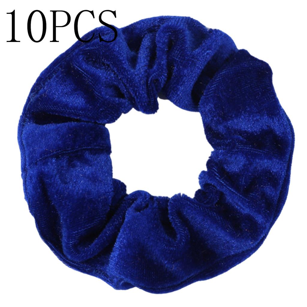 10pc Women Hair Scrunchies Velvet Solid Color Band for Girls Ponytail Holder Rubber Bands Ties Accessories Headbands Gumki