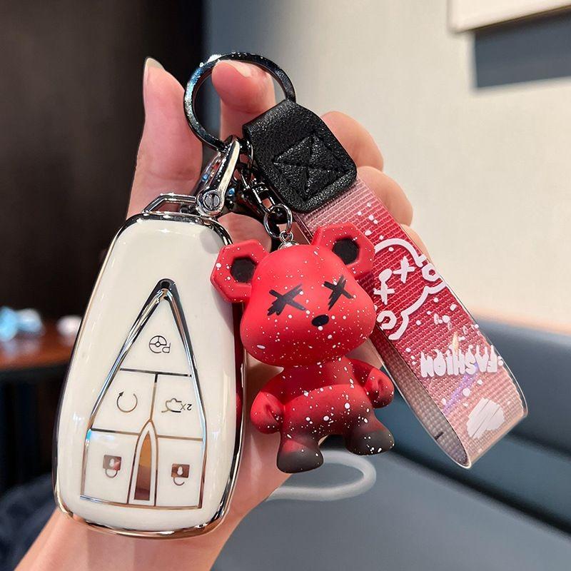 Car Key Case Changan Unit Unik Cs35Plus Cs35 Cs55 Cs75 Plus Eado Uni-T Uni K Oushang Oshan X5 X7 Ev Keychain Cover Shell Fob