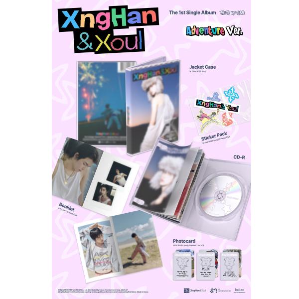 (Adventure Ver.)  XngHan & Xoul [Waste No Time] 1st Single Album