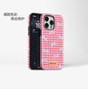 Korean Cute Girl Plaid Bow Apple 17promax Mobile Phone Case iPhone12 with Magnetic Protective Case
