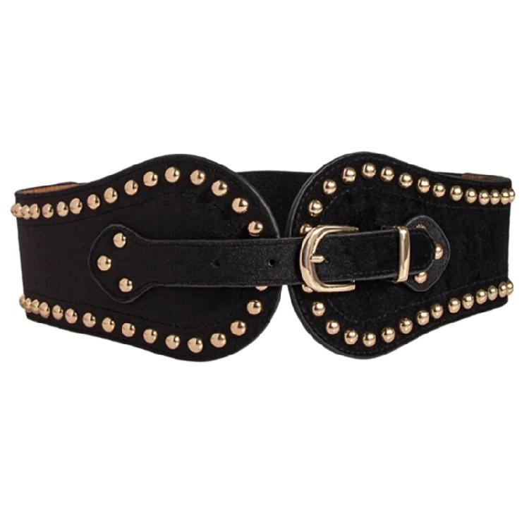 Waist Belt Chain Punk Studded for Casual Costume Belt for Jeans Dress