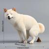 Figura de Perro Escultura de Animal Decoración de Salpicadero de Coche Estatua de Shiba Inu para Dormitorio