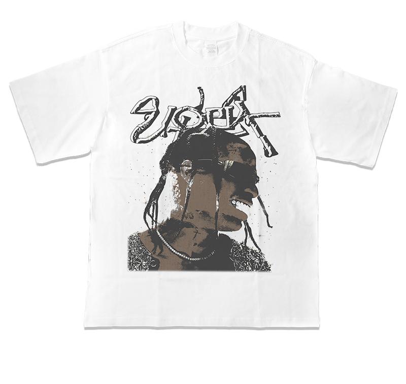 2025 Kanye West SZA Drake Fayaz Hip Hopový Umělec Americké Těžké Tričko s Krátkým Rukávem Streetové Tričko s Krátkým Rukávem