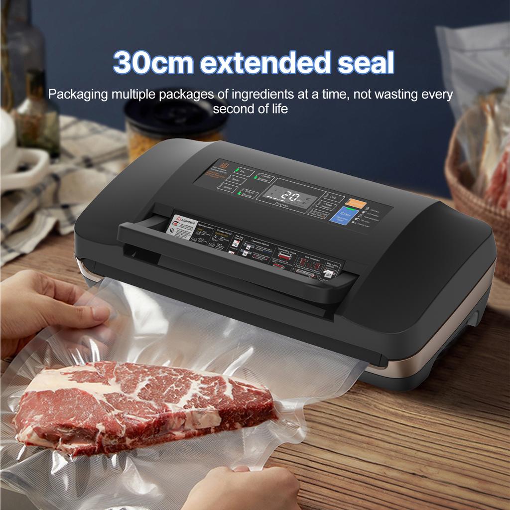 Food Vacuum Sealer Machine with Dry/Wet Pumping/Sealing for All Food Storage 85kPa Suction Power