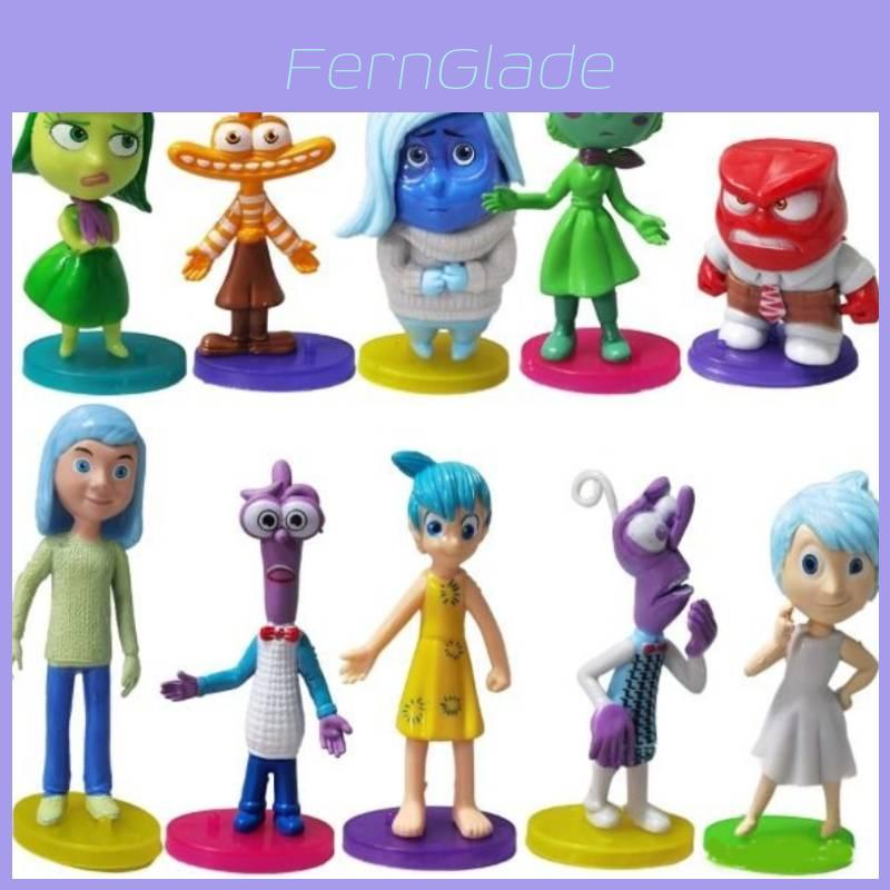 Søtt Pvc Tegneserie Anime Figursett 9-10cm Brainstorm Karakter Samleobjekter