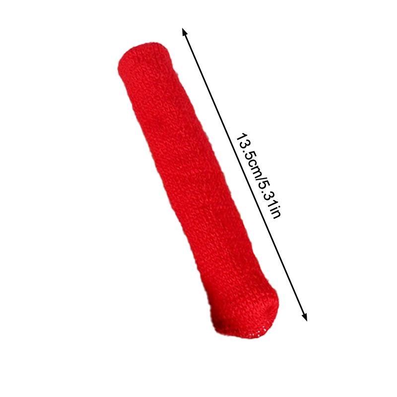 Room Door Handle Cover Warmer Door Handle Protector Anti-Slip Wear-Resistant Silent Thickened Chair Leg Socks Knit Door Decor