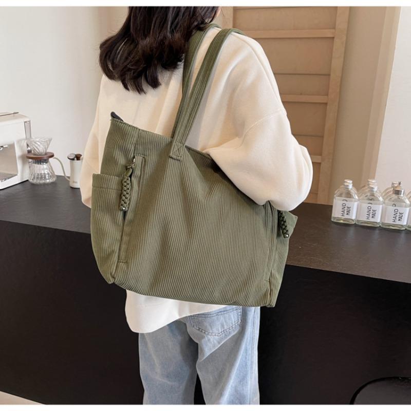 Cloth Bag Women's Autumn and Winter New Versatile Large-capacity Tote Bag Student Shoulder Commuter Tote Bag