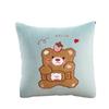 Double-Sided Milk Velvet Embroidered Pillow: Cozy Winter Cushion for Car & Gift