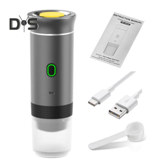 Portable Electric Espresso Machine Coffee Machine Touch Operation 15bar Pump Pressure USB Rechargeable Wireless Coffee Machine