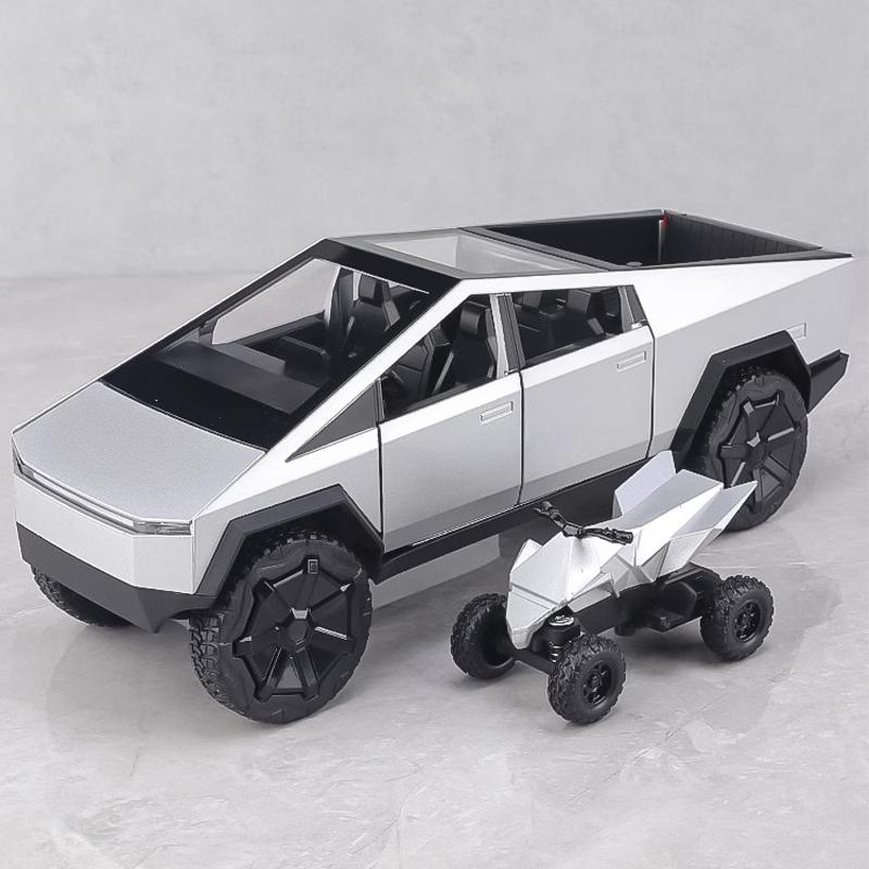 1:32 Truck Toy Off-road Alloy Car Diecast Metal Model Sound and Light Pull Back Toy Children's Toy Kids Gift Birthday