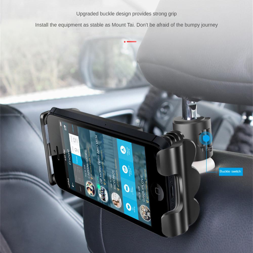 Halterung für Rücksitz Langlebig 360-Grad-Drehung Universal Autozubehör Handyhalter Praktisch Stabil ABS