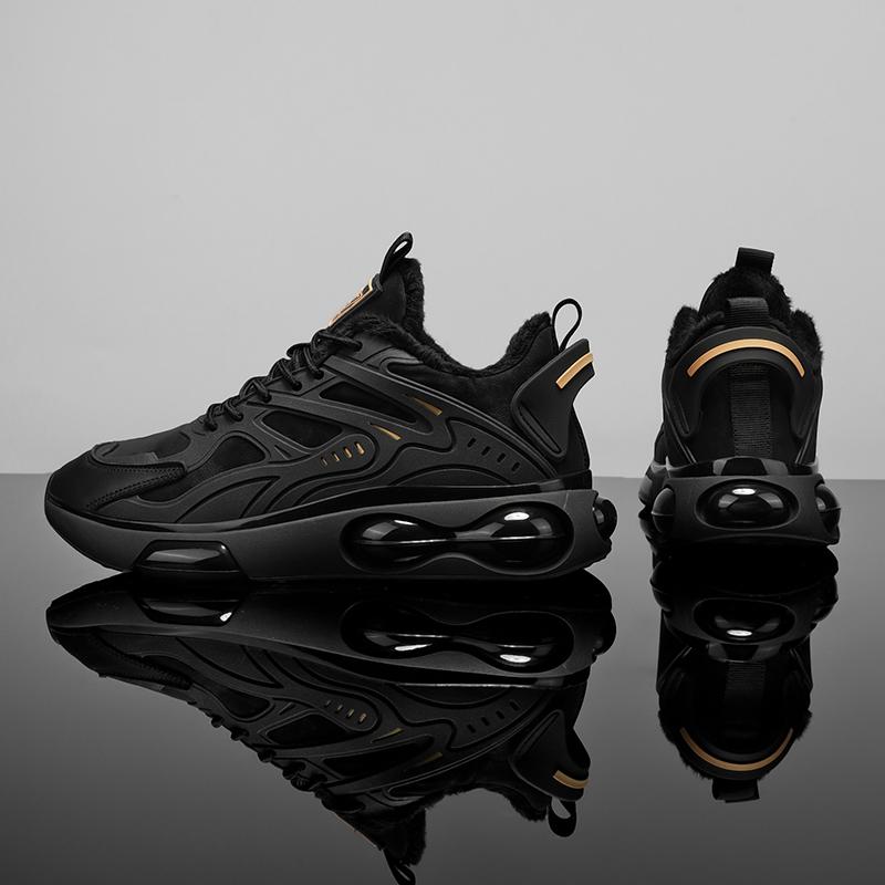 Couples Casual Sports Shoes Autumn and Winter Warm Plush Cotton Shoes Men and Women Fashion Outdoor Soft Sole Light Running Shoe