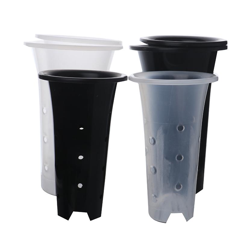 1 Stück Orchideentopf, Netzlöcher, Tasse, verdickter Blumentopf, atmungsaktive Kontrolle, Wurzelpflanzen-Pflanzgefäß, Vertiefung, Blumentopf für Gartendekore