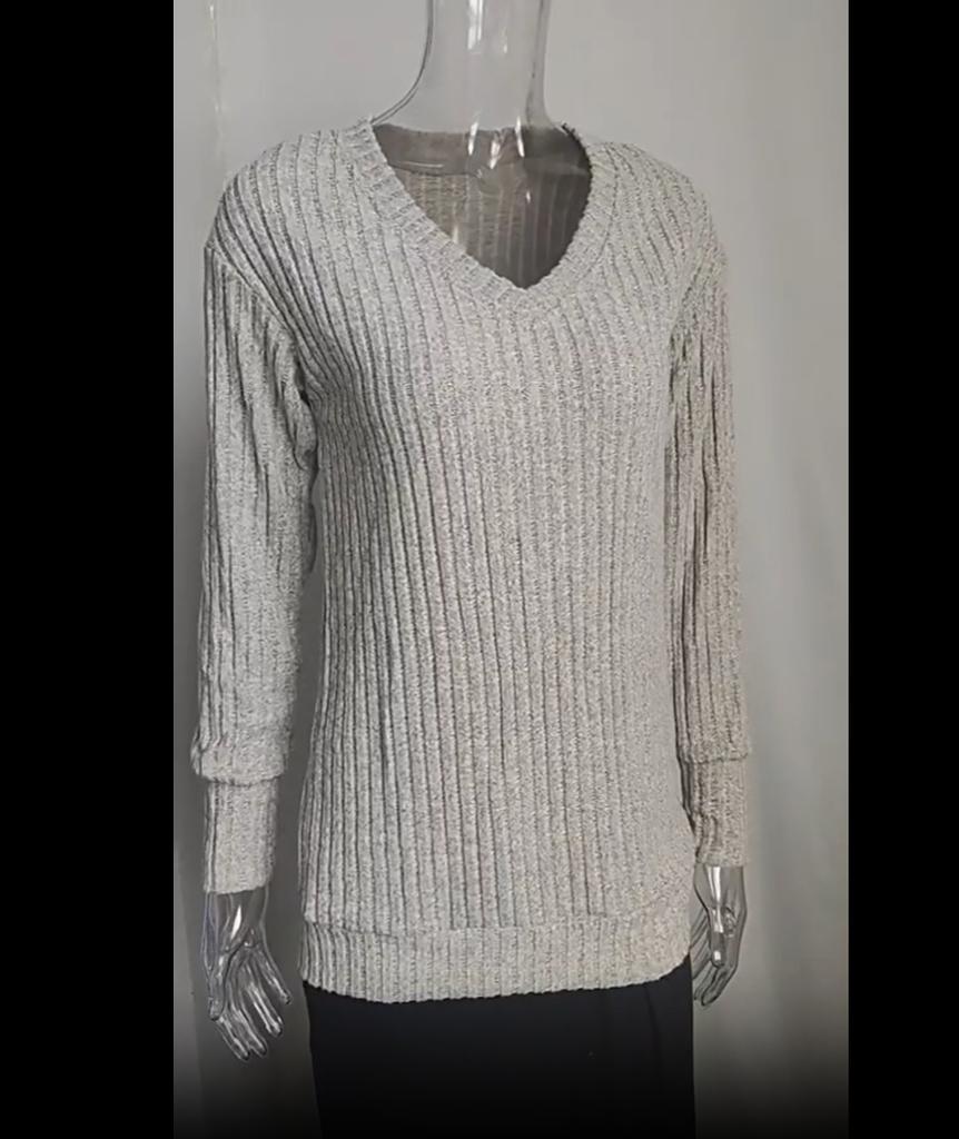 Womens Sweatshirts V Neck Long Sleeve Shirts Loose Casual Fall Fashion Sweaters