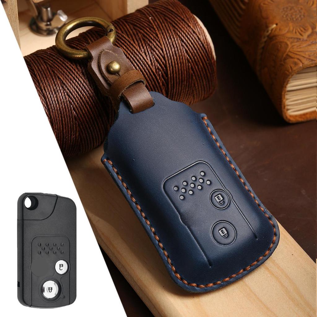 Honda Key Protective Cover: Genuine Leather Shell for Accord, Odyssey, Fit